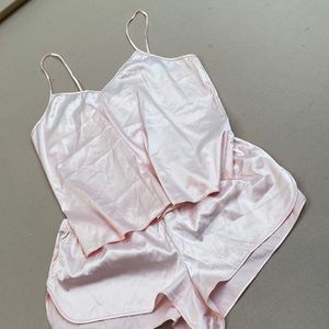 Pink Silk Sleepwear Set